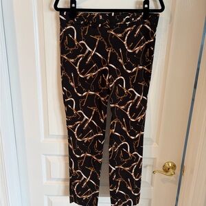 Rafaella Black Pull Up Equestrian Print